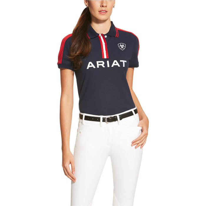 Ariat Womens New Team Polo Navy